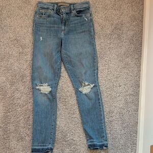 Joe's Jeans Blue Distressed Skinny Jeans